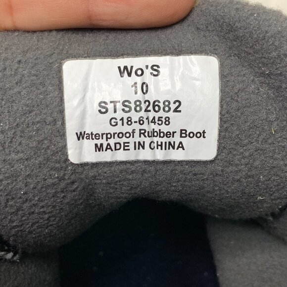 Sperry Women's Black Duck Boots Size 10 - Picture 16 of 16